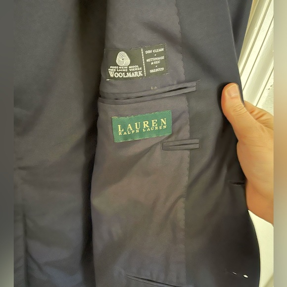 Ralph Lauren 42L Navy Sport Coat - Picture 3 of 3